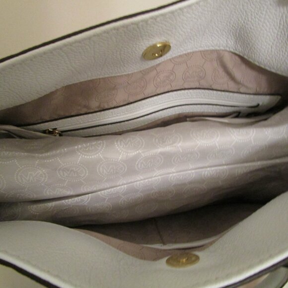 Michael Kors Hamilton N/S Fuschia Spray Large Satchel - Picture 6 of 12